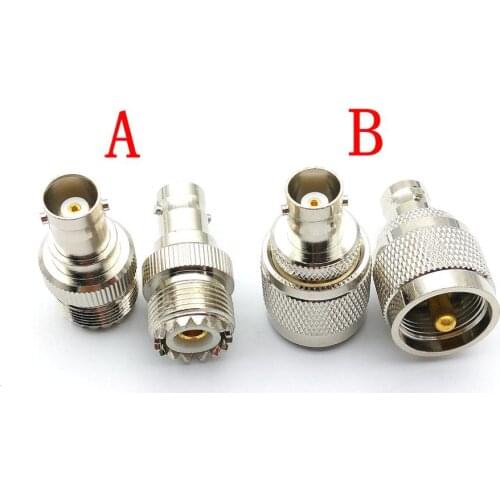 20pcs brass BNC female to UHF male /UHF femalePL-259 coax RF adapter CONNECTORS