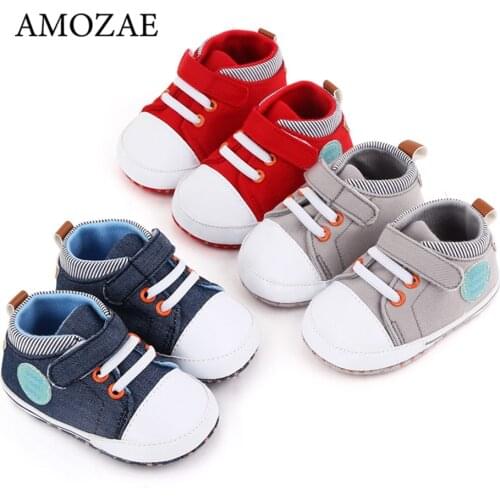2021 Spring and Autumn Baby Shoes Canvas Boys and Girls Shoes Casual Baby Shoes Velcro Soft Sole Toddler Shoes