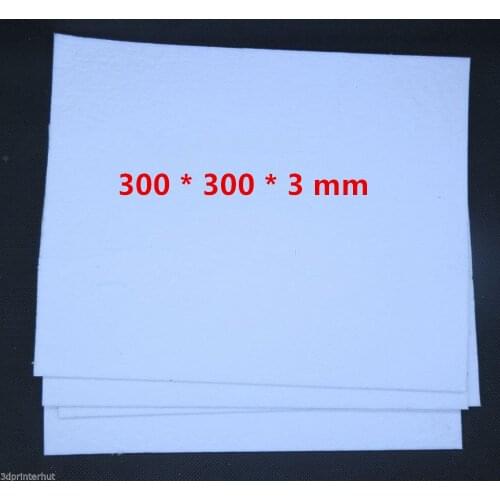 4pcs300x300 mm Insulation Cottons300*300*3 mm heated bed insulation cotton for Reprap Prusa 3D Printer heated bed