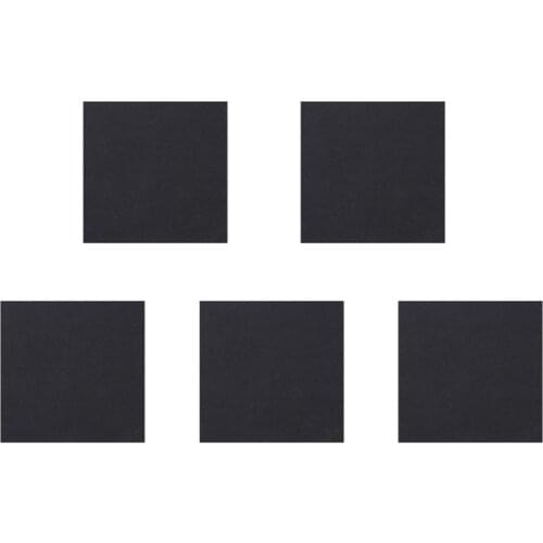 5 Pcs Sponge Neoprene Rubber Foam Anti-Vibration Pads Vibration Isolation Mats 150x150x5mm (Black)