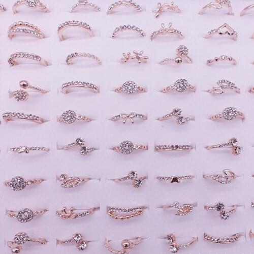 5pcs Vintage Crystal Rhinestone Geometric Ring for Women Men Gothic Punk Heart Ring Sets Party Jewelry Adjustable Open Ring