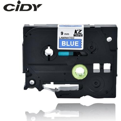 CIDY TZe 525 TZE-525 Tze525 TZ525 TZ 525 White on Blue compatible laminated tape for brother printers ribbon cassette