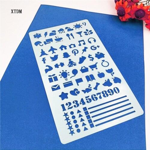 Digital plastic mold shield DIY cake scrapbook stencils hollow Embellishments printing lace ruler Valentines Day