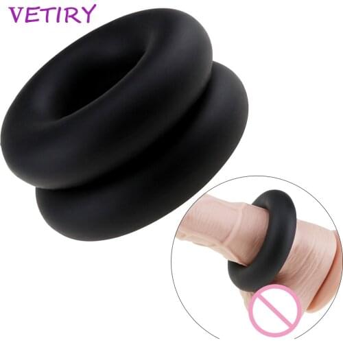 Elastic Penis Ring Sex Toys for Men Male Masturbator Soft Liquid Silicone Cock Ring Delay Ejaculation Dildo Extender Sex Shop