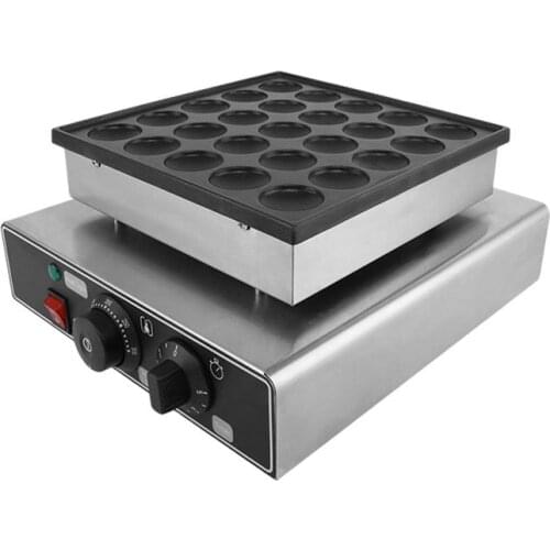 Electric 25 Holes Muffins Machine Commercial Stainless Steel Mini Crepe Pancake Makers