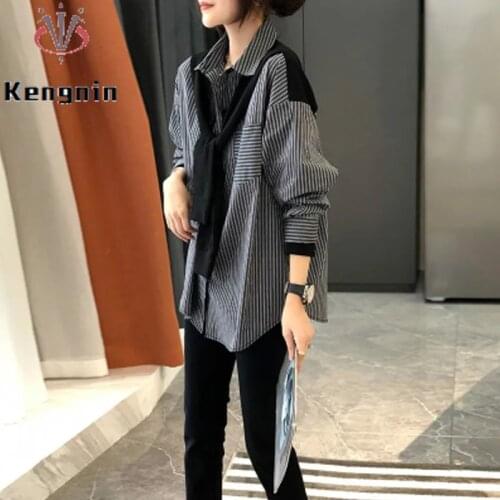 Kengnin Women's Striped Shirts