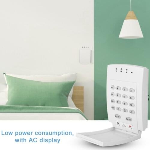 4 doorbells 3 groups of emergency alarm buttons Home Burglar Alarm Control Keyboard Anti-theft Security System tastiera allarme