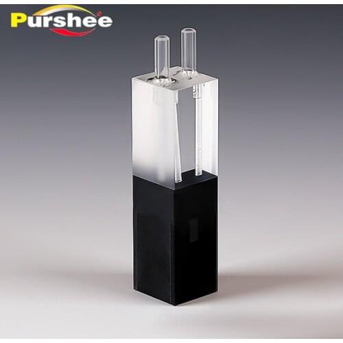 Quartz flow cuvette with glass tube(100ul)