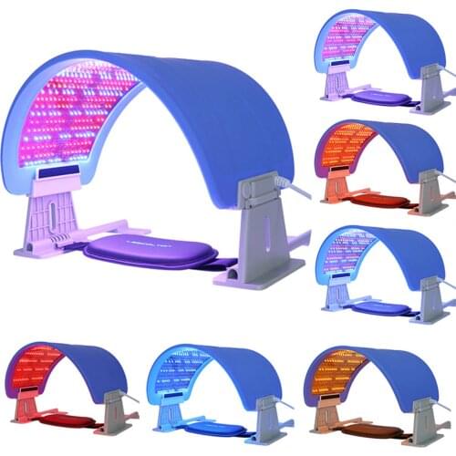 NEW 7 Colors EMS LED Facial Mask Photon Light Therapy Lamp PDT Anti Aging Acne Skin Rejuvenation EMS Weight Loss Machine