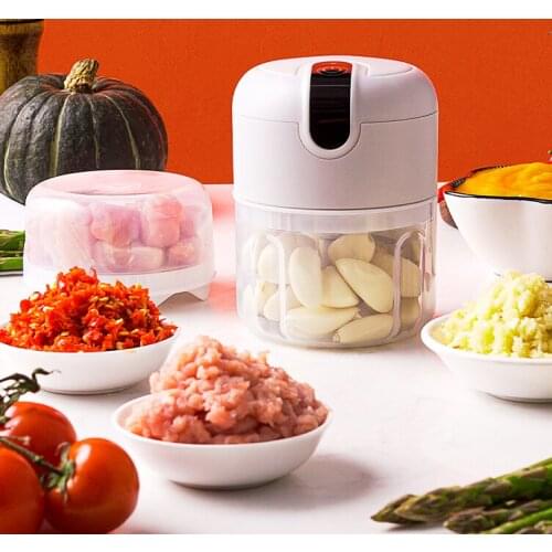 Small portable automatic minding 100ml tool double leaf knife head wireless convenient multifunctional magic food processor J06