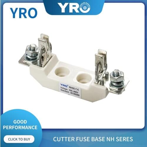 NH00 knife contact plug-in ceramic low voltage fuse base RT36 fuse fuse core base fuse holder