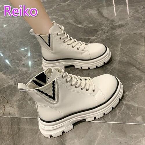 2021 autumn new Martin boots womens autumn and winter short boots thick-soled inner increase womens boots motorcycle boots