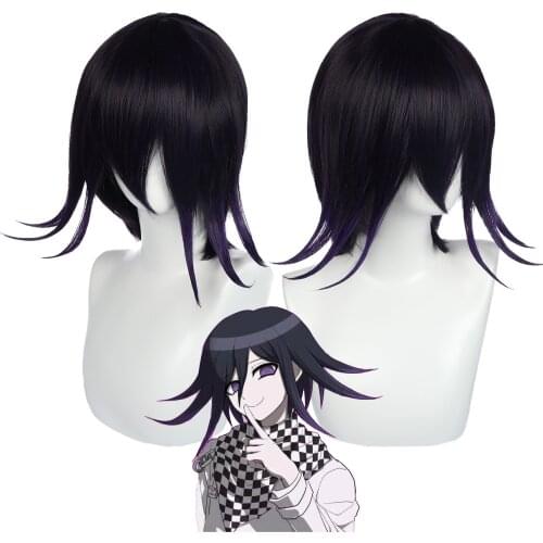 Danganronpa V3 Killing Harmony Ouma Kokichi Wig Cosplay Costume Wigs Anime Dangan Ronpa Heat Resistant Synthetic Hair C40K222