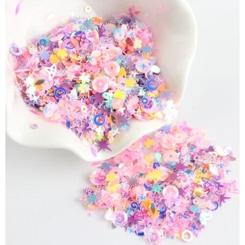 Multi Size Paillettes Multi Shape Sequin Mix Flower Flat Cup Round Shell Pvc Loose Sequins For Craft Home Party Decoration 10g