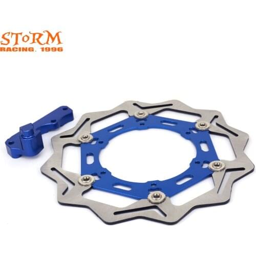 270MM Wavy Front Floating Brake Discs and Bracket For YAMAHA YZ WR 125 250 WRF250 400 426 450 YZF YZ250F 400F 450F Motocross