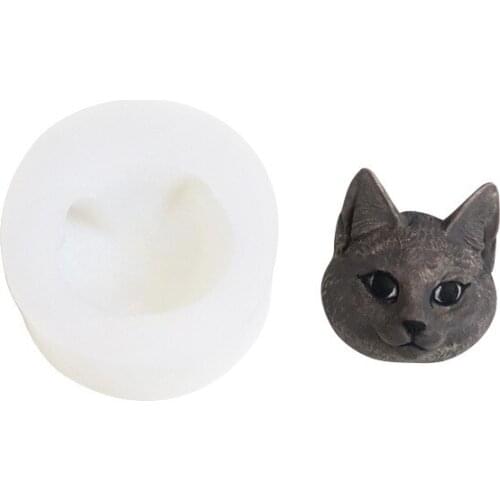 Fondant Silicone Molds, Garden Cat Head, DIY Decoration Cake Chocolate