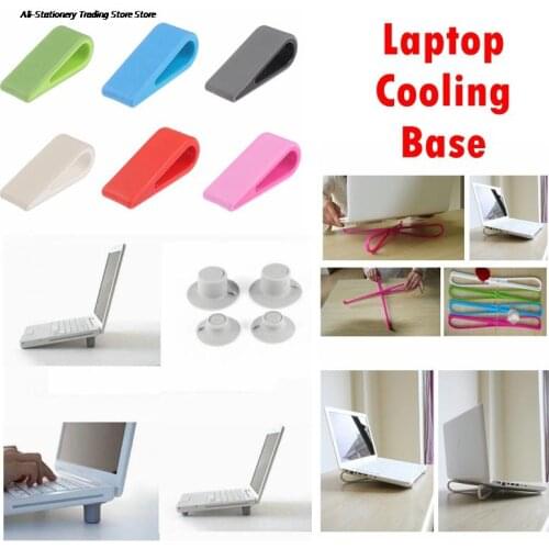Portable Plastic Simple Laptop Cooling Stand Adjustable Bracket Desktop Computer Increased Shelf Cooling Base Support Cooler