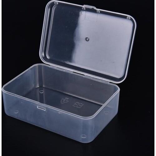 Transparent Plastic Storage Box Clear Square Multipurpose Display Case Plastic Jewelry Storage Boxes