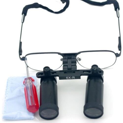 6.0X 420mm Dental Binocular Loupes Medical Surgical Loupes Dentist Magnifier AU