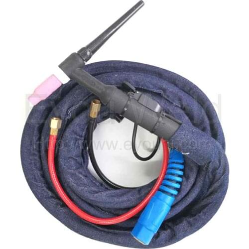 WP18(5M 16Foot) Water Cooled TIG Argon Tungsten Welding Torch WP-18 SR18 Cable High Quality Complete Whole Torch