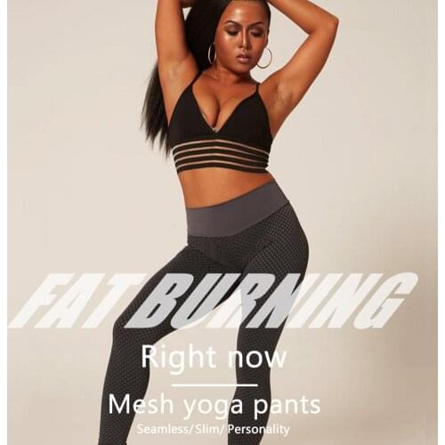 Women High Waist Hip Lift Mesh Leggings Yoga Pants Fitness Sports Skinny Trousers slim pants fashion pants for women