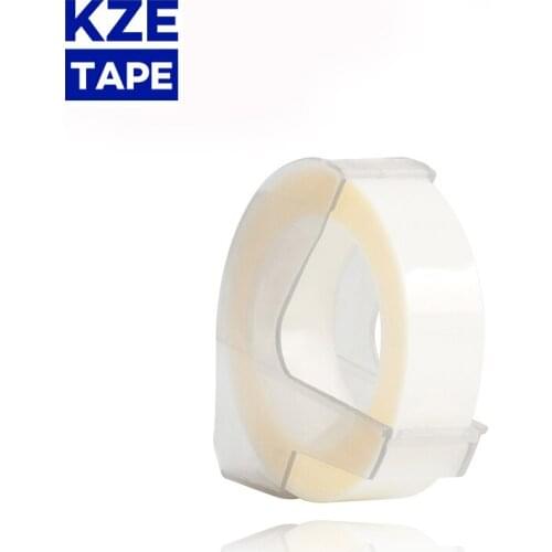 1pcs Clear color Compatible for DYMO 1610 12965 1880 label maker DYMO 3D Plastic Embossing Xpress Label 9mm*3m MOTEX E101