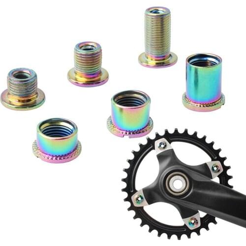 5pcs Bike Chainring Wheel Screw Crank Single/Double/Triple Disc Bolt MTB Road Fixed Gear Cycling CNC Crankset Accessories