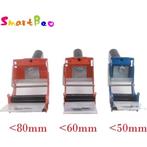 50/60/80mm Heavy Duty Tape Gun Dispenser Box Sealing Tape Dispenser Easy One-hand Operation; About 2"/2.5"/ 3 inch; Random Color