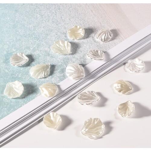 40pcs/lot New Flower Accessories ABS Imitation Pearl Shell DIY Handmade Hairpin Hair Accessories Bow Material Accessories