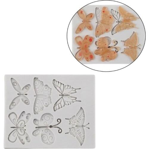 Butterflies Silicone Resin Mold Candy Mold Cake Decor Resin Epoxy Jewelry Making E15E