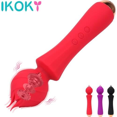 IKOKY 20 Frequency Vagina Massage Sex Toys for Women Magic Wand Powerful AV Stick Powerful AV Stick Female Masturbator Sex Shop