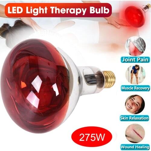 275W Electromagnetic Wave Infrared Treatment Lamp Baking Electric Physiotherapy Electric Baking Lamp Red Light Bulb