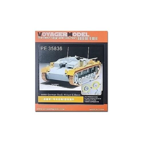 KNL HOBBY Voyager Model PE35836 World War II German Army No. 3 ass-ault gun E-type pieces (with Veyron 6688)