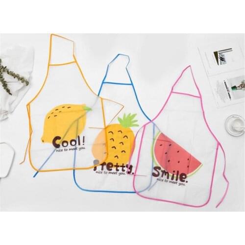 Cute Fruit Apron Ladies Adult Bib Home Cooking Baking Clean Apron Waterproof And Oil-proof Kitchen Accessories Ladies Apron