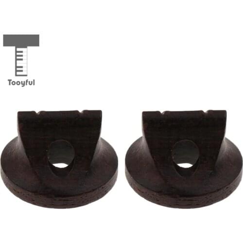 Tooyful 2pcs Ebony Erhu Bridge for String Instrument Parts Accessories