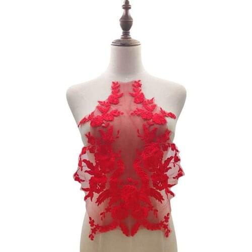 Patches On Clothes For Wedding Dress Accessories Embroidery Corsage Lace Applique Needlework Sewing Crafts DIY Patch 2021new