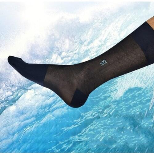 Tube Socks Mens Stocking Business Dress Stocks Formal Wear Sheer Socks Exotic Socks For Suit Men Sexy Transparent TNT Socks