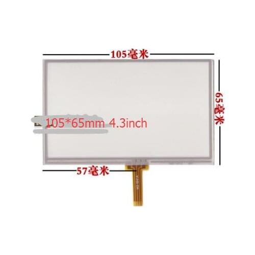 General 4.3 mp4 mp5 touch screen 105* 65MM tablet screen