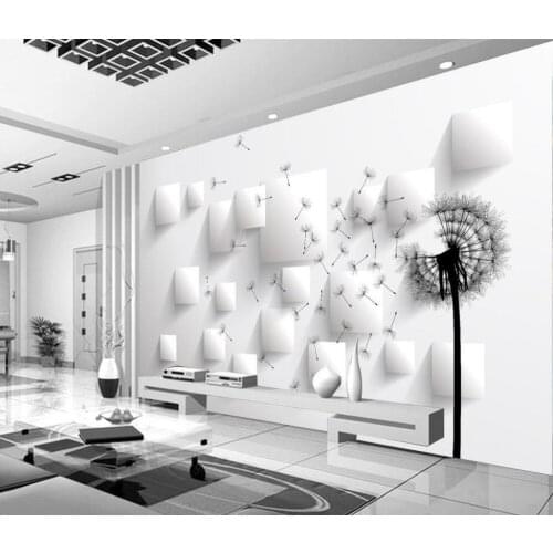 Custom 3d wallpaper Dandelion background wall 3d wallpaper for room classic wallpaper for walls
