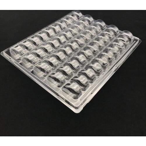 Clear PET Closeable French Macaron Storage Trays - Holds 50 Macarons Per Set - Pack of 4Sets