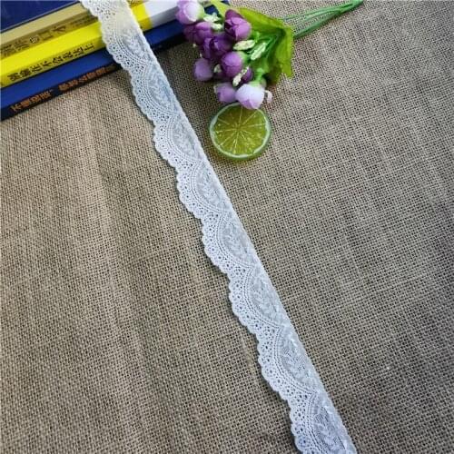 S2405 3.6cm Width Top grade Nylon Spandex stretch Narrow lace trimmings for silk stockings decorated