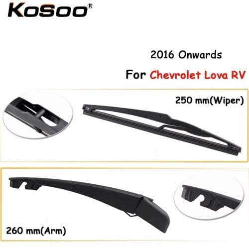 KOSOO Auto Rear Car Wiper Blade For Chevrolet Lova RV,250mm 2016 Onwards Rear Window Windshield Wiper Blades Arm,Car Accessories