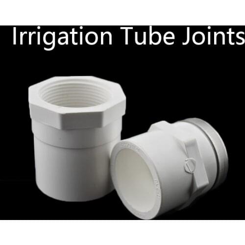Irrigation Tube Joints Hex UPVC Direct Connector Garden Water Pipe Connectors PVC water supply pipe fittings 1 Pcs