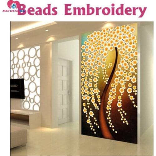 36cm x 70cm Accurate printed Beads cross stitch kit Lucky tree 11CT counted fabric Full beadwork diy craft embroidery cross