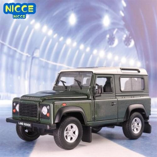 Welly 1:24 Land Rover Defender Army Green alloy car model Diecasts & Toy Vehicles Collect gifts Non-remote control type