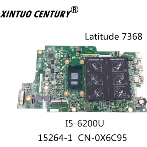 X6C95 0X6C95 CN-0X6C95 Dell Inspiron 15 7569 için 13 7368 Laptop anakart SR2EY i5-6200U anakart test