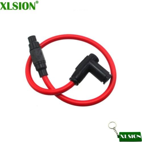 XLSION 8.8mm Twin Core Racing Power Ignition Coil Cable Wire For ATV Dirt Pit Bike Go Kart Scooter Motorcycle