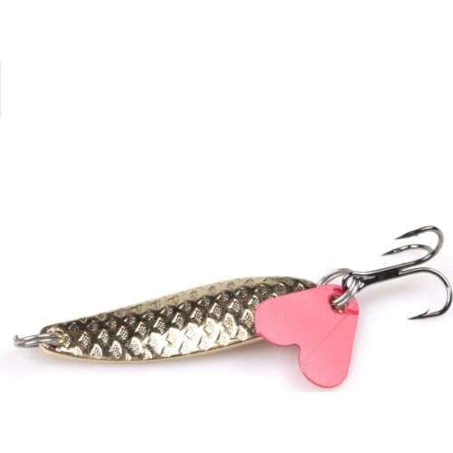 1pc Plastic Fishtail for Spinners Sequin Trout Spoon Fishing Lures Red Heart Sequins Attracting Fishes Pesca Fishing Accessories
