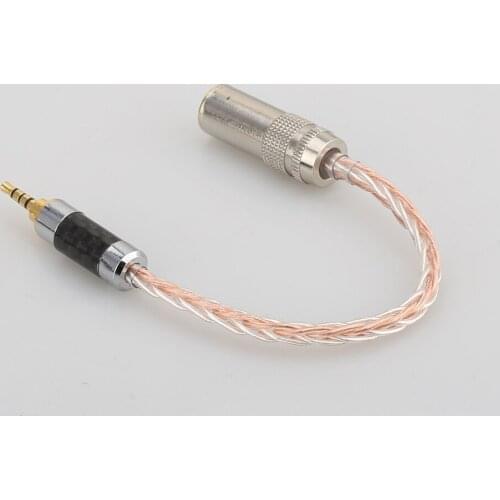 2.5mm TRRS Balanced to 4.4mm Balanced Female OCC Silver Plated Audio cable