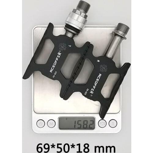 2 size ultralight 158g bicycle pedal for Brompton bike black/silver color aluminum + titanium axis 1pair